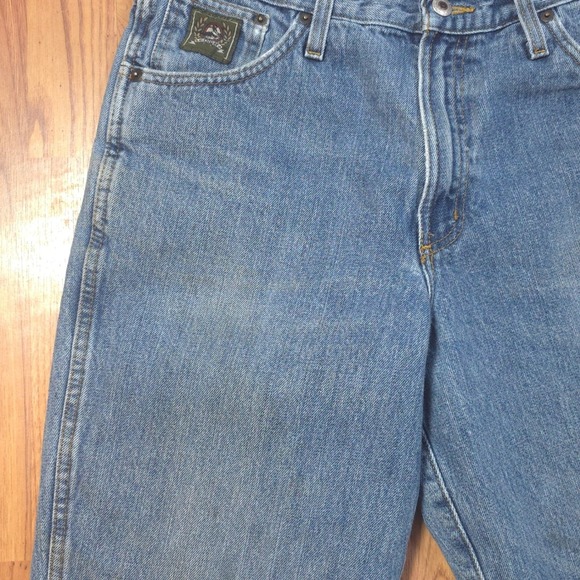 Cinch Green Label Relaxed Fit Workwear Mid Rise Blue Denim Jeans Mens 33x32 - Picture 3 of 12